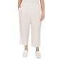 Plus Size Alfred Dunner Natural Wonder Linen Elastic Waist Ankle - image 1