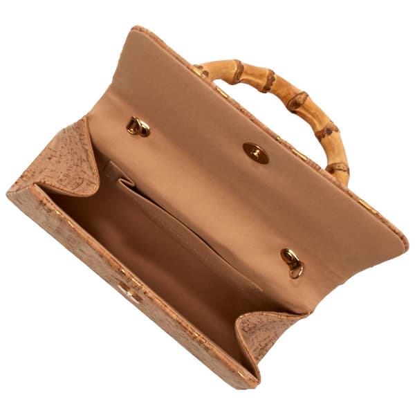 D''Margeaux Shimmer Cork Evening Bag with Flap