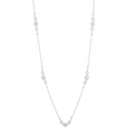 Gloria Vanderbilt Silver-Tone & Crystal Necklace