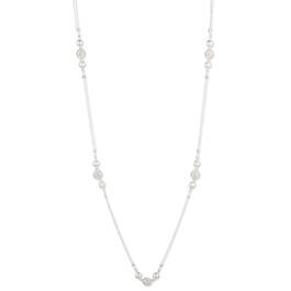 Gloria Vanderbilt Silver-Tone & Crystal Necklace