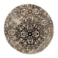 HomeRoots Brown Black & Grey Medallion Round Rug - image 2