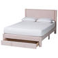 Baxton Studio Elora Modern Pleated Velvet Storage Queen Bedframe - image 4