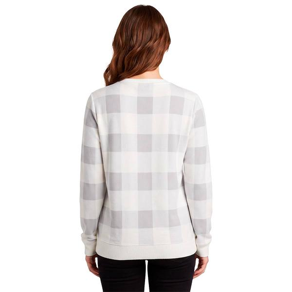 Womens Emily Daniels Long Sleeve Pullover Hacci Sweater - Cream