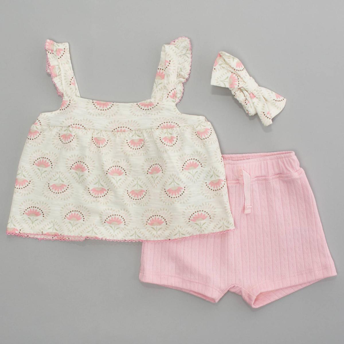 Baby Girl (12-24M) Limited Too™ Heart & Flower Top & Shorts Set