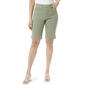 Petite Gloria Vanderbilt Solid Amanda Bermuda Shorts - image 1