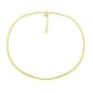 Barefootsies Herringbone Anklet Gold Plating Over Sterling - image 1