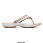 Womens Clarks® Cloudsteppers™ Breeze Coral Flip Flops - image 2