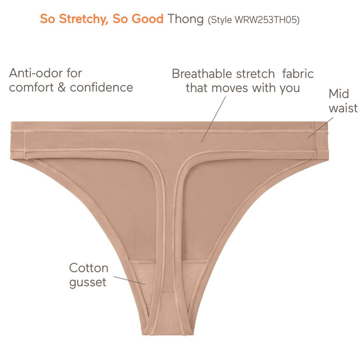 Womens Warners® So Stretchy So Good Thong Panties  - WRW253TH05J