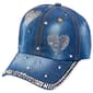 Womens Madd Hatter Bling And Stone Baseball Cap - image 1