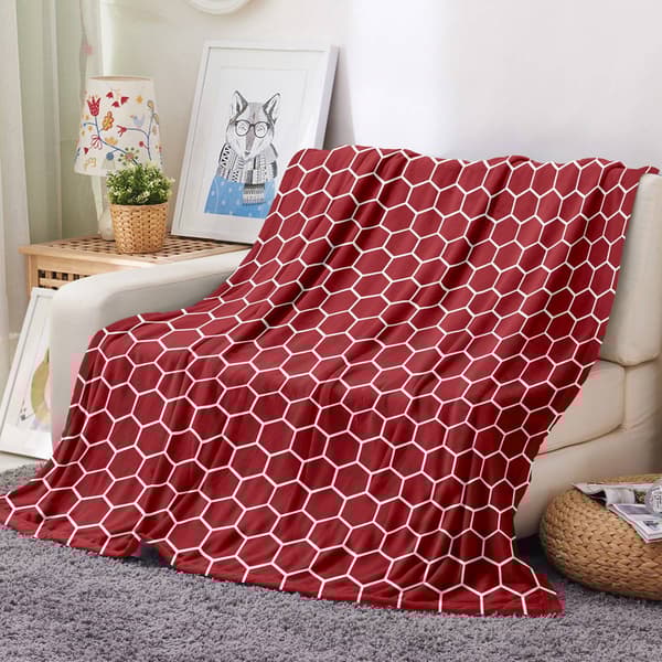 Spirit Linen Home™ Velvet Plush Honeycomb Throw Blanket
