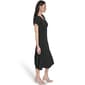 Womens Calvin Klein Puff Sleeve V Neck Crepe A-Line Midi Dress - image 3