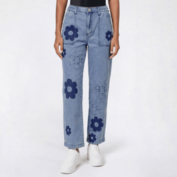 Juniors Gogo Jeans Floral Print Jeans