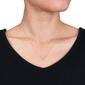 Platinum Plated 1/3ctw Diamond Necklace - image 4