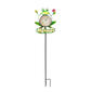 Evergreen Frog Solar Thermometer Garden Stake - image 1