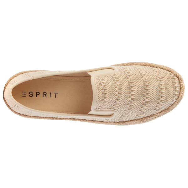 Womens Esprit Nadine Espadrille Fashion Sneakers - Cream Crochet