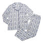 Womens Laura Ashley(R) Floral Long Sleeve Notch Collar Pajama Set - image 1