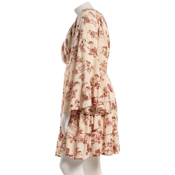 Juniors Angie Bell Sleeve Horse Print A-Line Dress