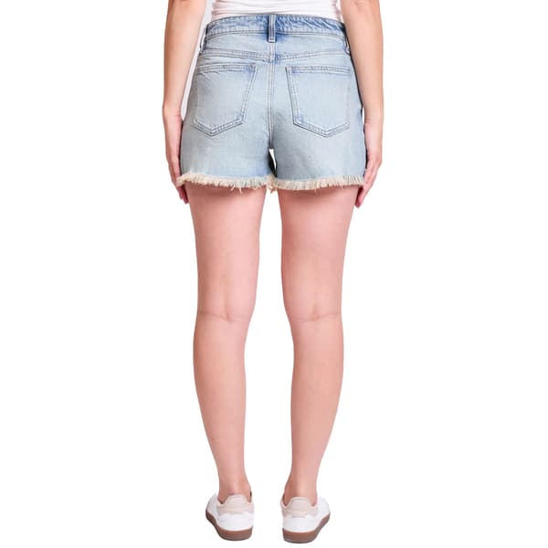 Juniors YMI&#174; High Rise A-Line Shorts with Fray Hem