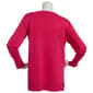 Womens Retrology Crew Neck Button Sleeve Side Slit Sweater - image 15