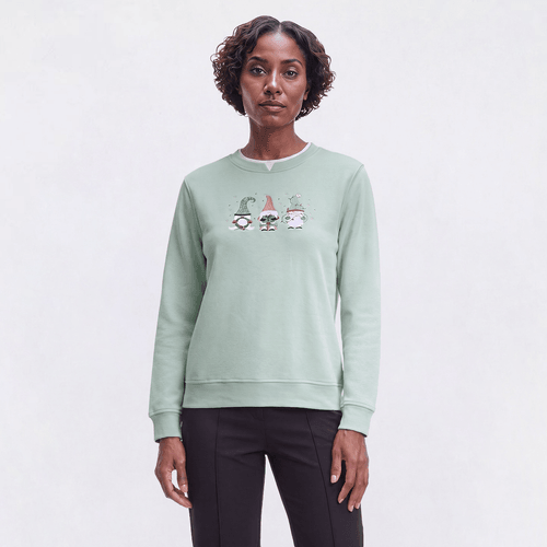Petite Hasting & Smith Holiday Gnome Trio Sweatshirt - image 