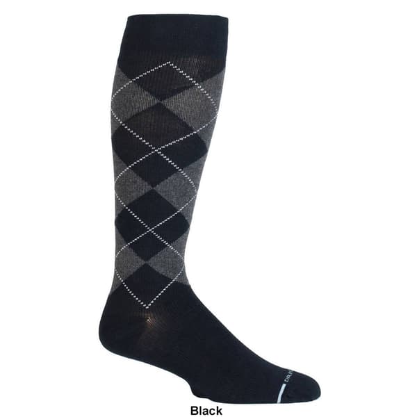 Mens Dr. Motion® Argyle Over The Calf Compression Dress Socks - image 