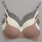 Womens Rene Rofe(R) 3pk. Breathable Wire Free Bra - B29161H3-BEHG - image 1