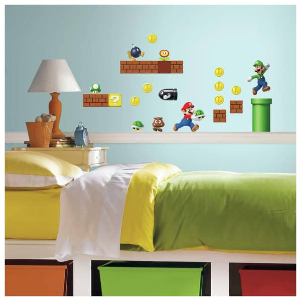 RoomMates(R) Super Mario Peel &amp; Stick Wall Decals - image 