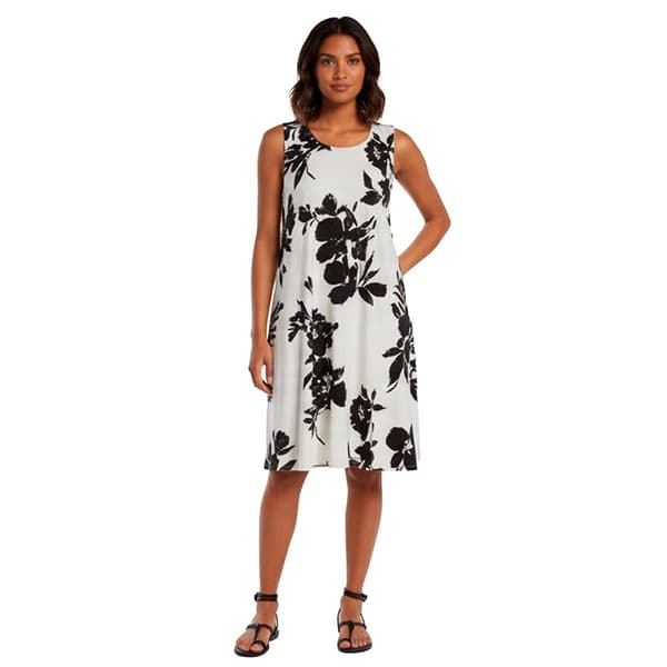 Womens Harlow & Rose Sleeveless Floral Shift Dress - image 