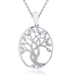Gemstone Classics(tm) Family Tree Pendant Necklace