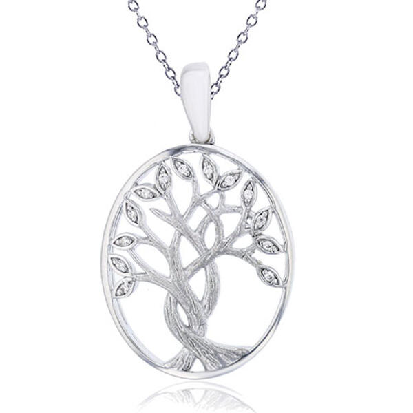 Gemstone Classics&#40;tm&#41; Family Tree Pendant Necklace - image 