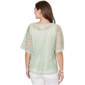 Womens Ruby Rd. Renaissance Romance Elbow Sleeve Lace Sweater - image 2