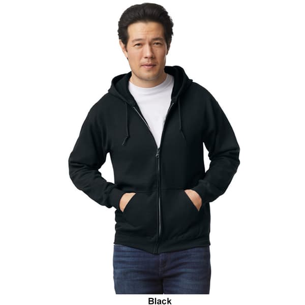 Mens Gildan Heavy Blend Fleece Full Zip Hoodie