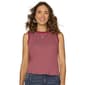 Womens Democracy Sleeveless Crew Neck Shirtail Hem Knit Top - image 1