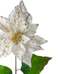 Northlight 24in. White & Gold Artificial Christmas Poinsettia