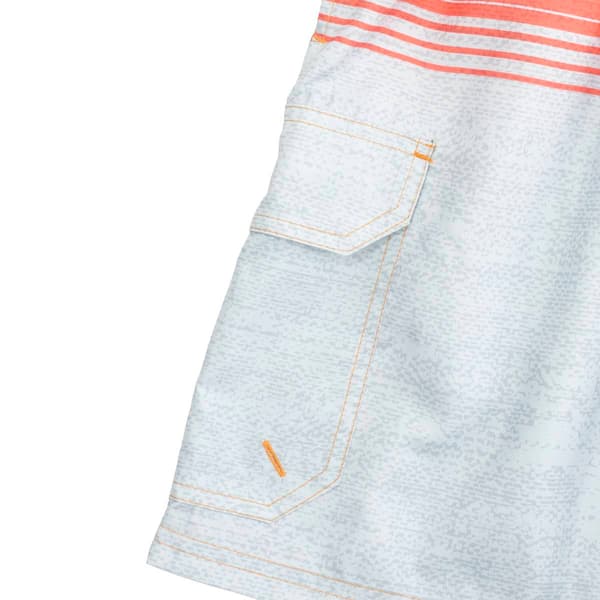 Young Mens SURFZONE&#174; Coral Stripes Swim Trunks