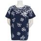 Womens Hasting & Smith Short Sleeve Floral Place Tee - image 1