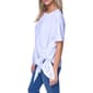 Womens Nautica Short Sleeve Mixed Media Eyelet Blouse - image 3