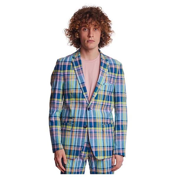 Mens Paisley & Gray&#174; Suit Jacket - Pink/Yellow