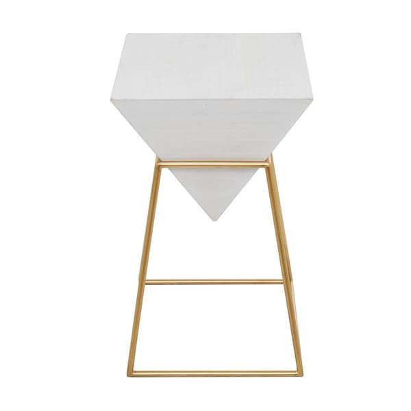 9th & Pike&#174; Gold-Tone Metal Modern Accent Table