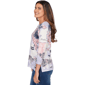 Petite Ruby Rd. Jetsetter 3/4 Sleeve Horseshoe Neck Tee - image 4