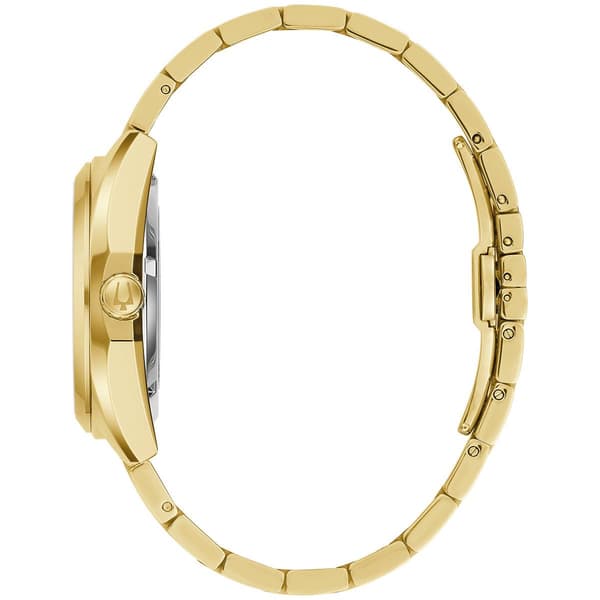 Mens Bulova Surveyor Gold-Tone Bracelet Watch - 97A182