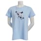 Womens Top Stitch by Morning Sun Spring Blues Tee - image 2