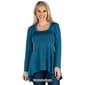 Womens 24/7 Comfort Apparel Long Sleeve Flared Tunic Top - image 6
