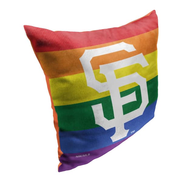 Northwest San Francisco Giants Pride Throw Pillow - 18x18