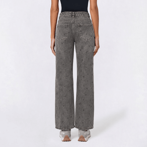 Juniors Almost Famous Polka Dot Ultra 90s Jeans