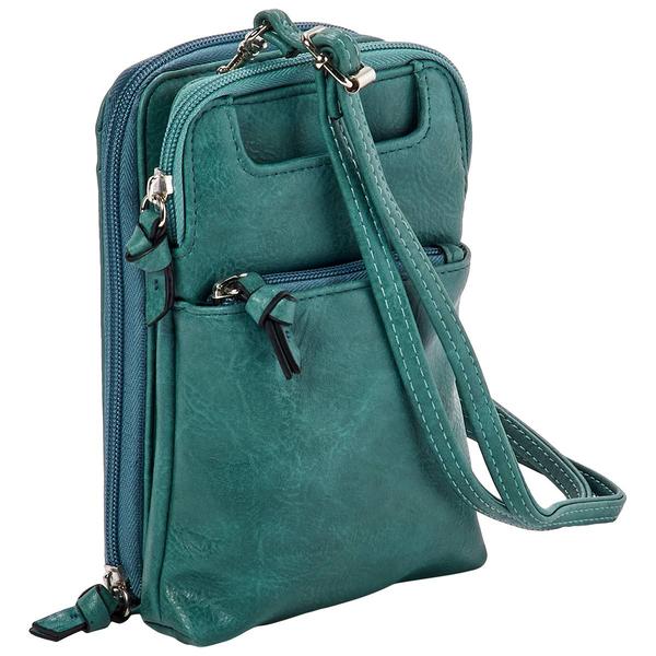 Bueno Waxy Calf Crossbody Wallet