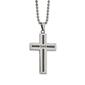 Mens Gentlemen's Classics&#40;tm&#41; Black IP Dad Cross Necklace - image 1