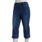 Womens Bleu Denim Side Slit Denim Capris - image 1