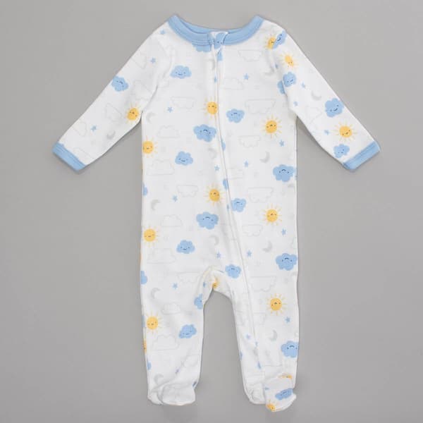 Baby Boy &#40;NB-9M&#41; baby views&#174; Sun/Moon/Star Zip Pajamas