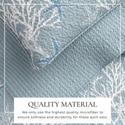 FreshFolds Fenwick 3pc. Reversible Coral Quilt Set